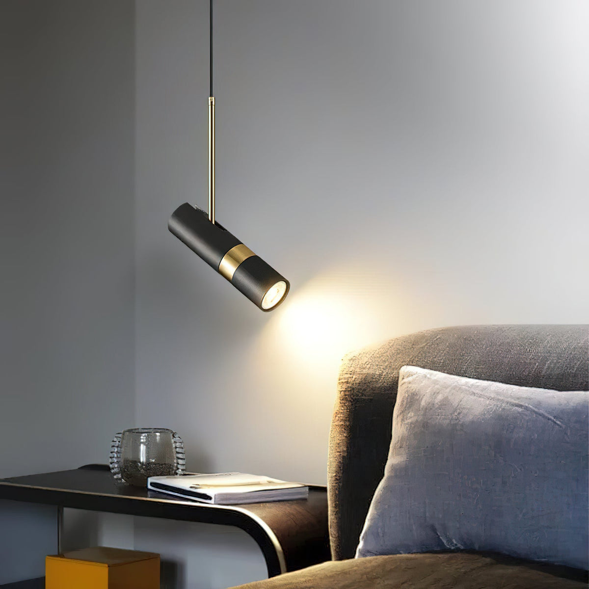 Lukas Modern Pendant Light in Iron and Aluminum