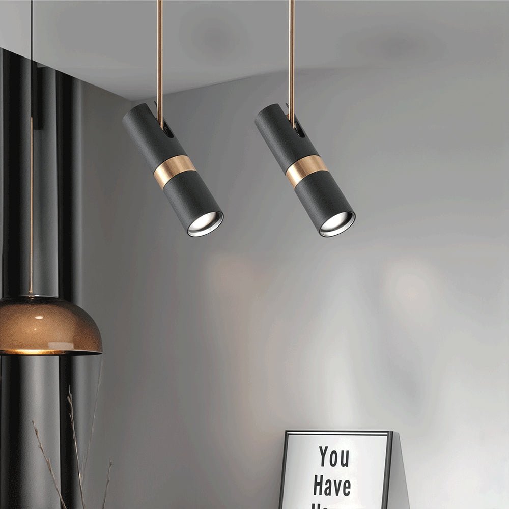 Lukas Modern Pendant Light in Iron and Aluminum