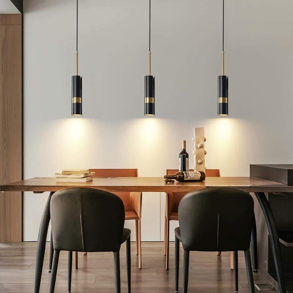 Lukas Modern Pendant Light in Iron and Aluminum