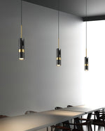 Lukas Modern Pendant Light in Iron and Aluminum