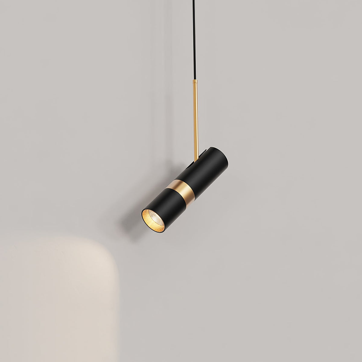 Lukas Modern Pendant Light in Iron and Aluminum