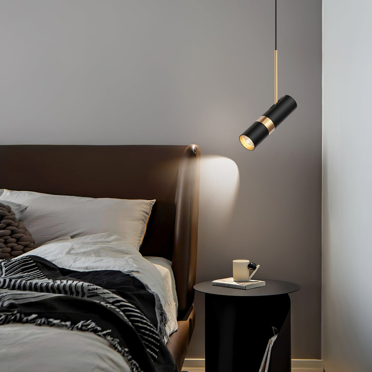 Lukas Modern Pendant Light in Iron and Aluminum