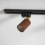 Luma Flex Adjustable LED Track Lighting with Walnut Wood Grain Finish