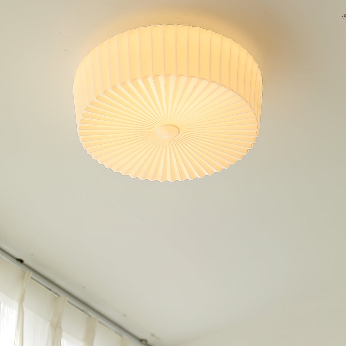 Lume Glass Flush Mount Ceiling Light – Modern LED Fixture for Bedroom & Living Room