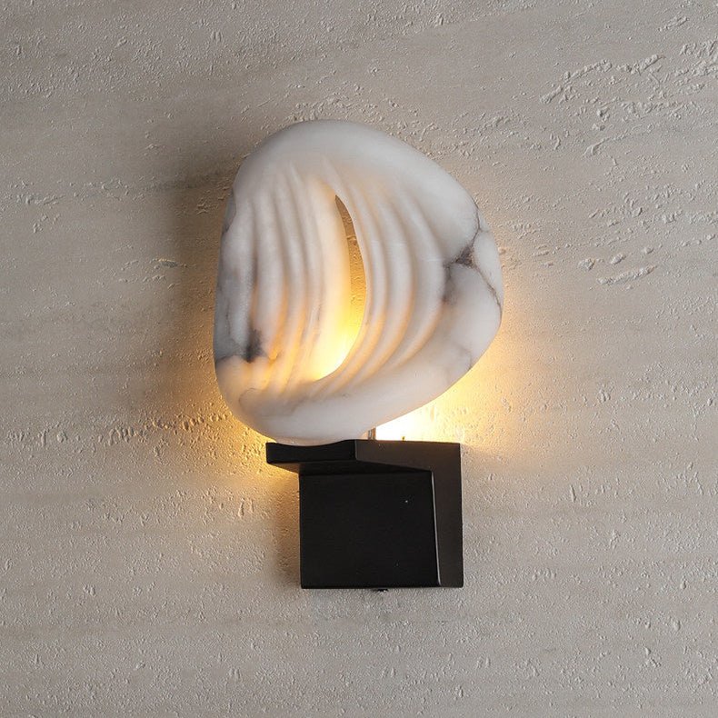 Lumen Rift Alabaster Wall Sconce – Modern LED Wall Light for Bedroom & Living Room