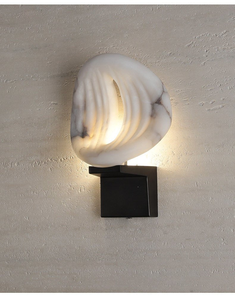 Lumen Rift Alabaster Wall Sconce – Modern LED Wall Light for Bedroom & Living Room