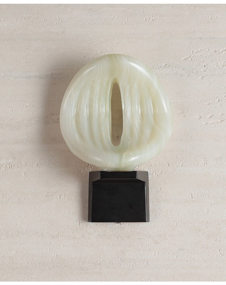 Lumen Rift Alabaster Wall Sconce – Modern LED Wall Light for Bedroom & Living Room