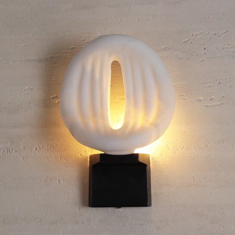 Lumen Rift Alabaster Wall Sconce – Modern LED Wall Light for Bedroom & Living Room