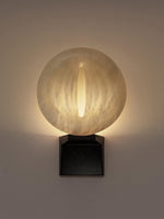 Lumen Rift Alabaster Wall Sconce – Modern LED Wall Light for Bedroom & Living Room