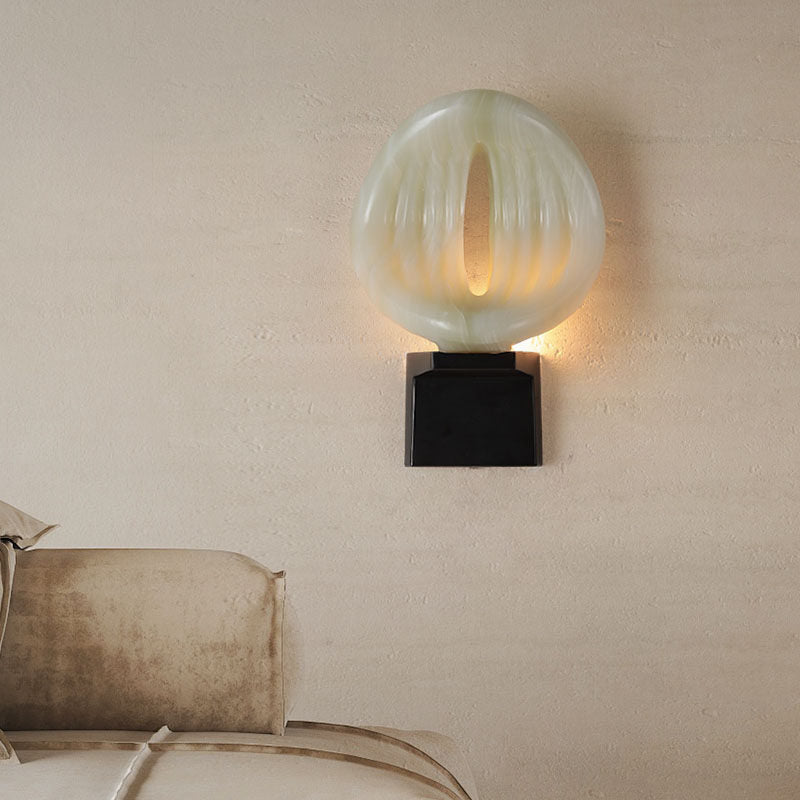 Lumen Rift Alabaster Wall Sconce – Modern LED Wall Light for Bedroom & Living Room