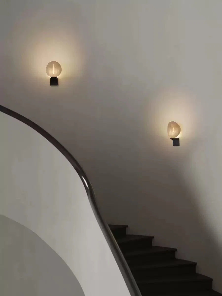 Lumen Rift Alabaster Wall Sconce – Modern LED Wall Light for Bedroom & Living Room