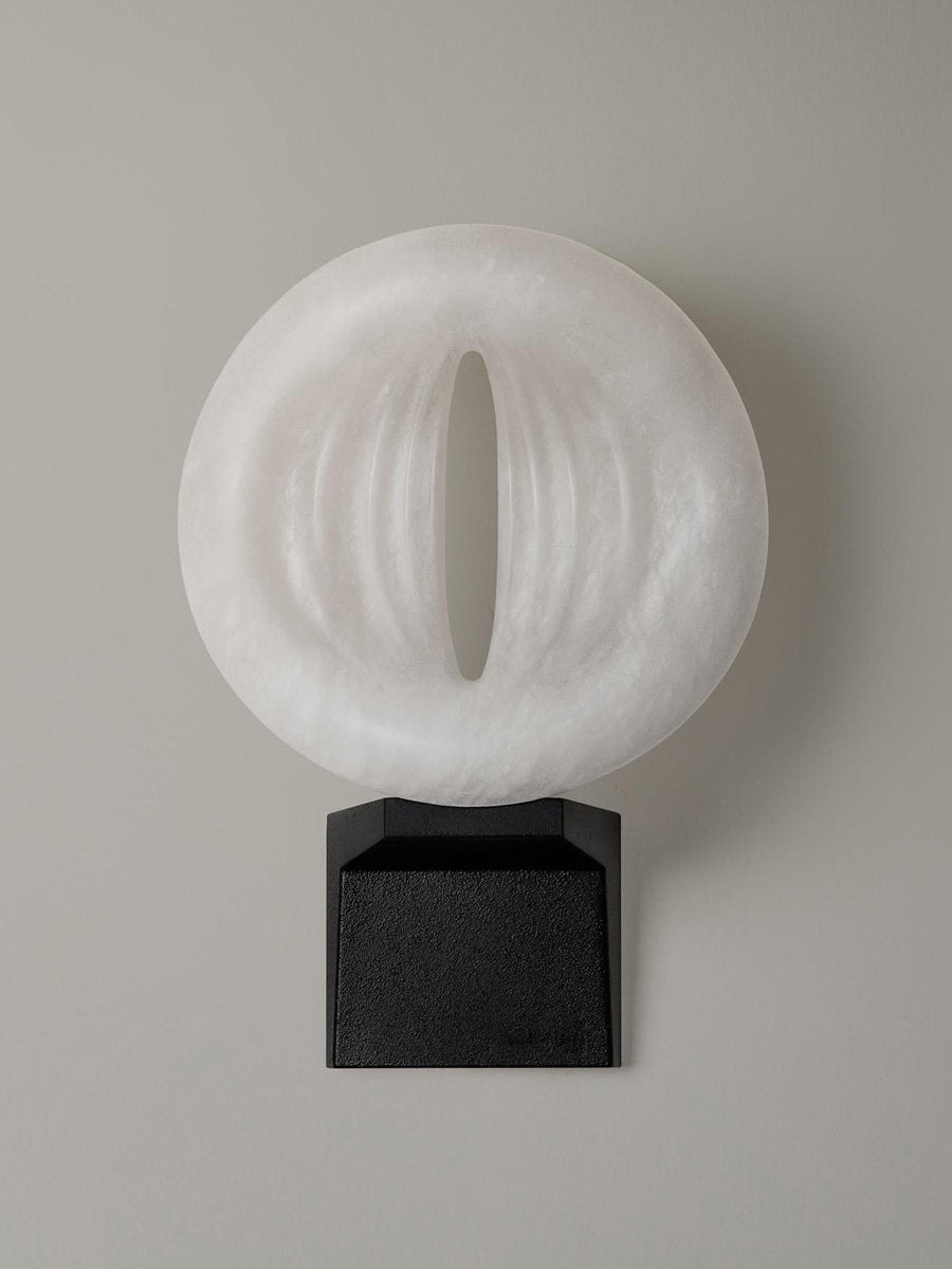 Lumen Rift Alabaster Wall Sconce – Modern LED Wall Light for Bedroom & Living Room