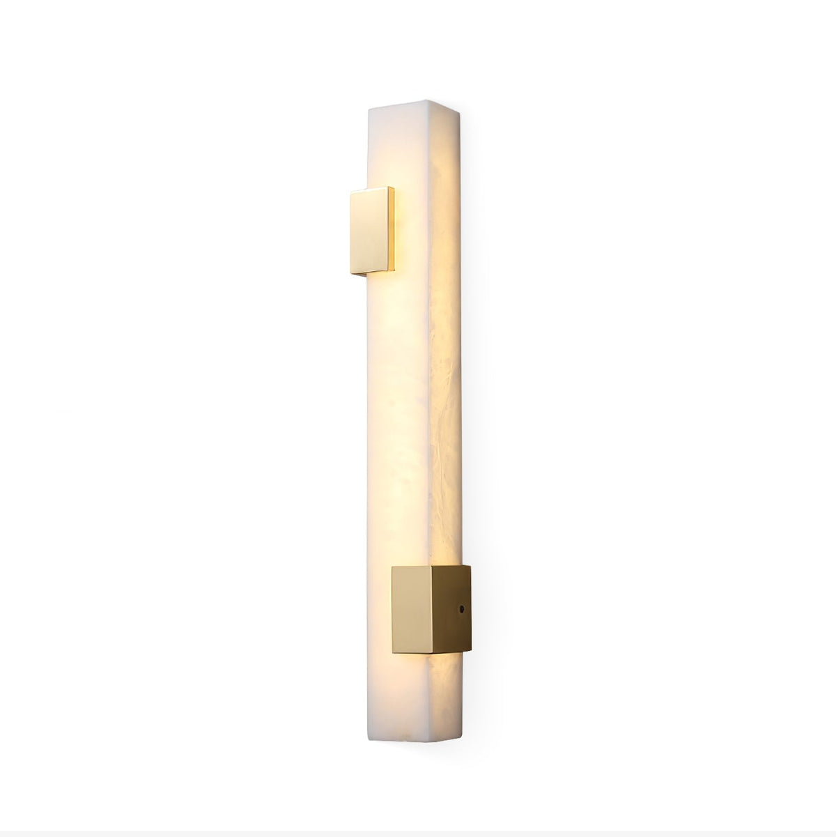 Alabaster LED Wall Sconce in Brushed Brass | Modern Linear Lighting