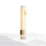 Alabaster LED Wall Sconce in Brushed Brass | Modern Linear Lighting
