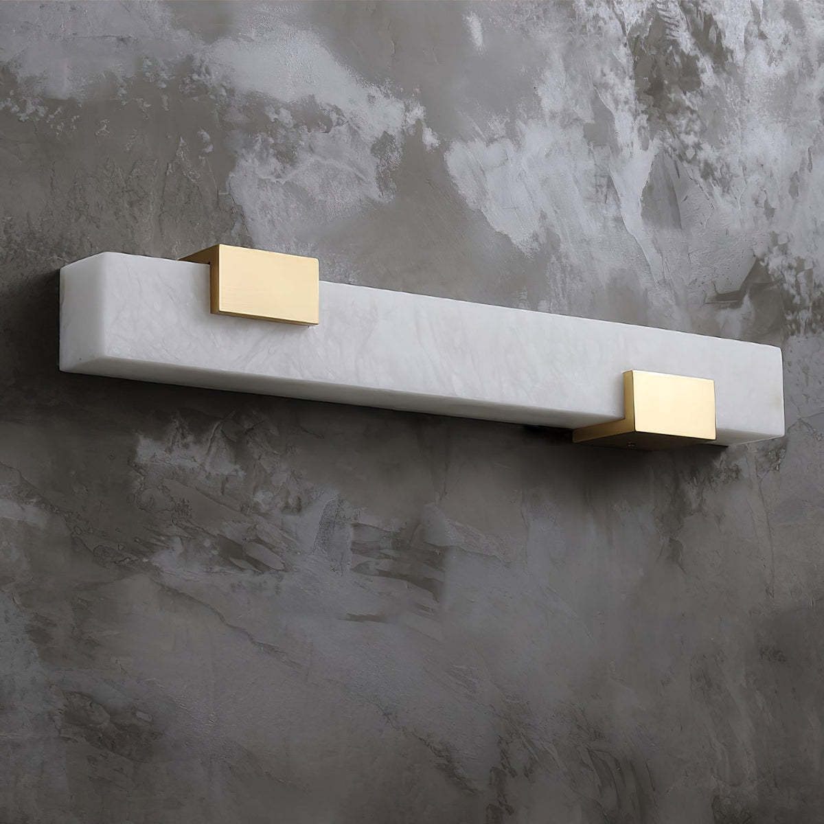 Alabaster LED Wall Sconce in Brushed Brass | Modern Linear Lighting