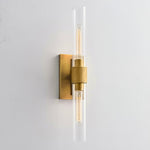 Lumen Cylix Wall Sconce in Brass and Glass | Modern Minimalist Wall Light