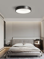 Lumenia Modern Brass LED Flush Mount Ceiling Light for Living Room and Bedroom