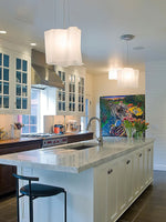 Luminara Sculpted Glass Chandelier for Modern Interiors
