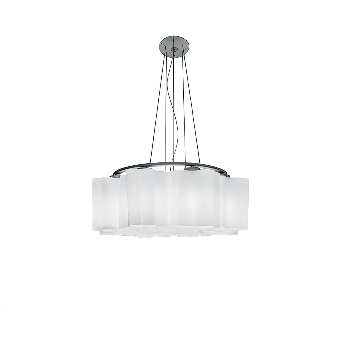 Luminara Sculpted Glass Chandelier for Modern Interiors