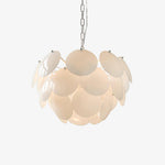 Luminous Petal Glass Chandelier