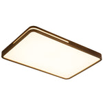 Lumis Halo Ceiling Light – Modern Round LED Flush Mount with Wood Accent