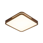 Lumis Halo Ceiling Light – Modern Round LED Flush Mount with Wood Accent
