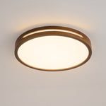 Lumis Halo Ceiling Light – Modern Round LED Flush Mount with Wood Accent