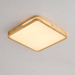 Lumis Halo Ceiling Light – Modern Round LED Flush Mount with Wood Accent