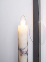 Lumivolt Alabaster Wall Sconce – Modern Marble & Metal Wall Light
