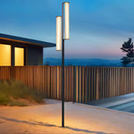 Lumo Arc Outdoor Post Light – Modern LED Garden Lamp in Matte Black