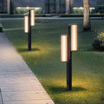 Lumo Arc Duo Outdoor Post Lamp – Modern LED Garden Lighting