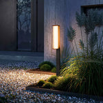 Lumo Arc Duo Outdoor Post Lamp – Modern LED Garden Lighting
