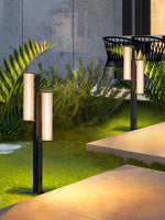 Lumo Arc Duo Outdoor Post Lamp – Modern LED Garden Lighting