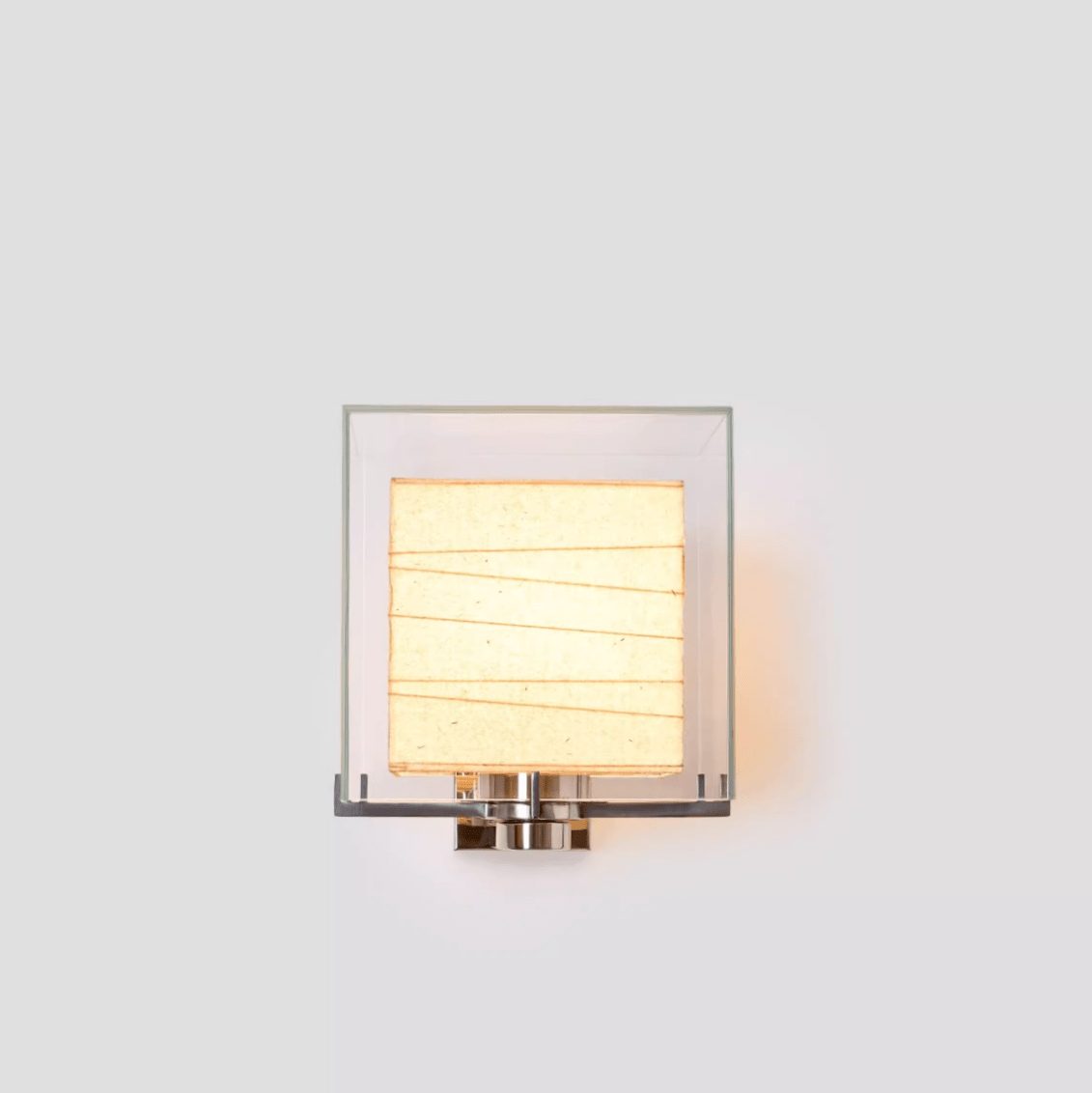 Lumo Cube Wall Sconce – Modern Chrome & Glass Architectural Lighting