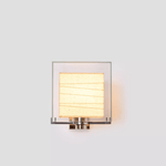Lumo Cube Wall Sconce – Modern Chrome & Glass Architectural Lighting