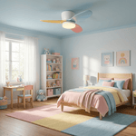 Lumo Petal Ceiling Fan Light with LED and Remote – Modern Designer Fan for Bedroom and Living Spaces