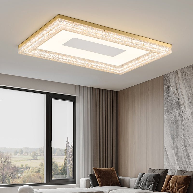 Lumora Resin Ceiling Light – Modern Flush Mount LED Fixture