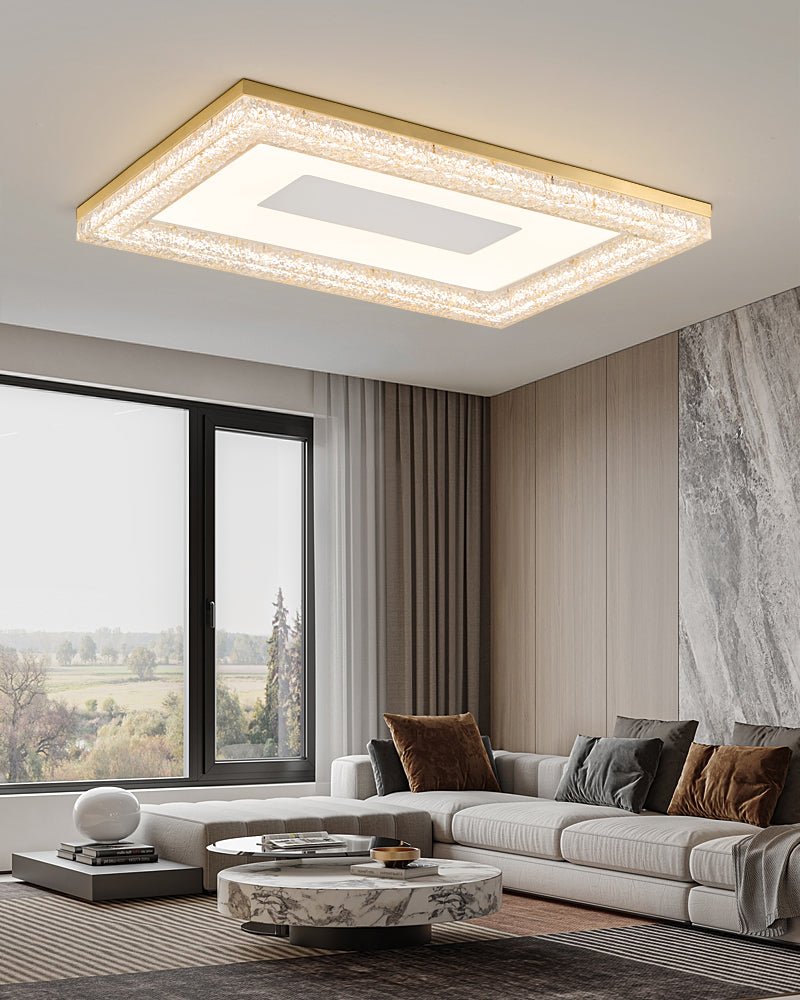 Lumora Resin Ceiling Light – Modern Flush Mount LED Fixture