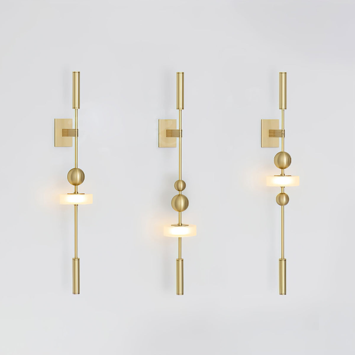 Lumos Wall Sconce – Modern LED Wall Light in Gold Finish