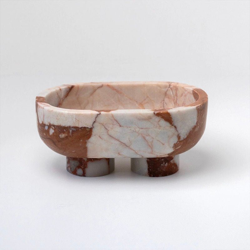 Luna Marble Tray in Natural Stone for Elegant Interiors