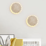 Luna Scallop Wall Sconce in Natural Travertine