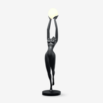 Luna Reach Sculpture Floor Lamp – Modern Art Deco Ambient Lighting