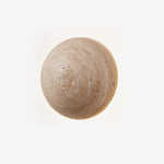 Luna Travertine Wall Sconce – Natural Stone LED Wall Light for Modern Interiors