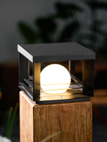 Lunar Crate Outdoor Table Lamp – Modern LED Garden Light