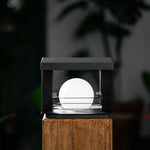 Lunar Crate Outdoor Table Lamp – Modern LED Garden Light