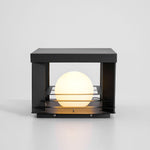 Lunar Crate Outdoor Table Lamp – Modern LED Garden Light