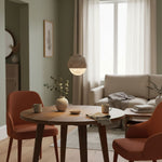 Lunar Dome Alabaster Pendant Light – Modern Minimalist Ceiling Lamp