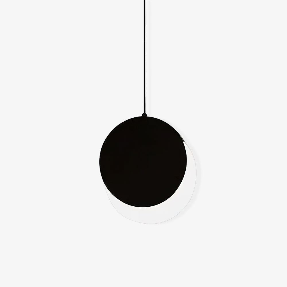 Lunar Eclipse LED Pendant Light – Modern Minimalist Ceiling Lamp for Bedroom & Dining Room
