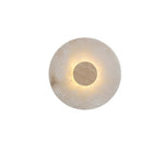 Lunar Veil Alabaster Wall Sconce – Modern LED Wall Light for Bedroom & Living Room