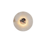 Lunar Veil Alabaster Wall Sconce – Modern LED Wall Light for Bedroom & Living Room